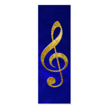 clef agudo del oro tarjetas de visita