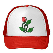 Clef color de rosa gorras