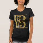 Clef de alto de oro camisetas