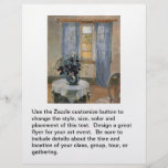 Clematis azul en el estudio del artista Ana Ancher Tarjetas Publicitarias