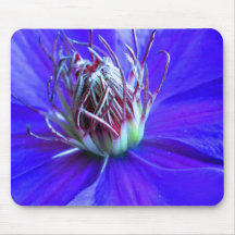 Clematis azul Mousepad de Psychadelic Tapete De Ratón