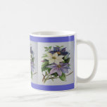 Clematis de la lila (cuadrado) tazas
