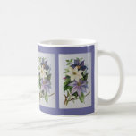 Clematis de la lila tazas de café