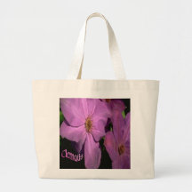 Clematis-floraciones hermosas, bolso bolsa