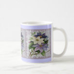 Clematis que sube (cuadrado) tazas de café