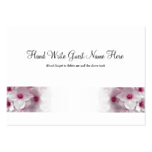 Clematis rosado - coloque las tarjetas tarjeta de negocio