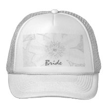 ClematisPostcard3b, novia Gorras De Camionero