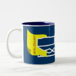 Clip gigante con un mensaje taza