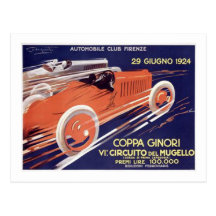 Club auto Firenze de Coppa Ginori Postales