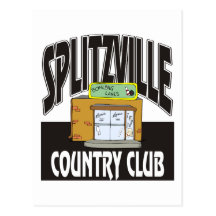Club de campo de los bolos de Splitzville Postales