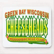 Club de Cheeseheads Mooootercycle Alfombrillas De Ratón