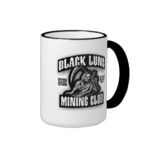 CLUB DE LA EXPLOTACIÓN MINERA DEL PULMÓN NEGRO TAZA DE CAFÉ