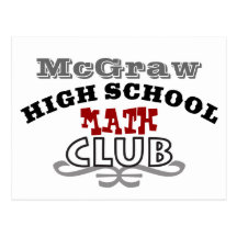Club de la High School secundaria - matemáticas Postales