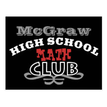 Club de la High School secundaria - matemáticas Tarjetas Postales