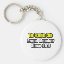 Club del abuelo. Miembro orgulloso desde 2011 Llavero Personalizado