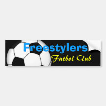 Club del futbol de los Freestylers Etiqueta De Parachoque