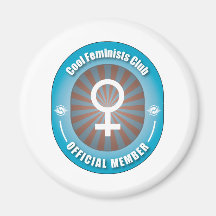 Club fresco de las feministas imanes de nevera