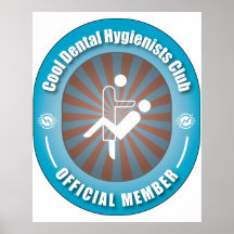 Club fresco de los higienistas dentales poster