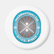 Club fresco de los jugadores de billar imanes de nevera