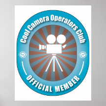 Club fresco de los operadores de la cámara poster