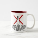 Club Unltd de la huelga. Taza marrón