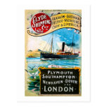 Clyde Shipping Company - vintage Tarjeta Postal