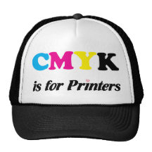CMYK está para las impresoras 3 Gorra