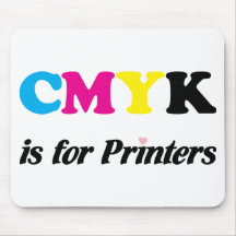 CMYK está para las impresoras Tapetes De Raton