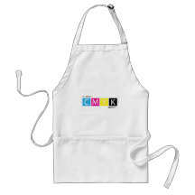 CMYK preprensan colores Delantal