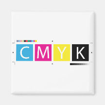 CMYK preprensan colores Imán De Nevera