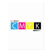 CMYK preprensan colores Postales