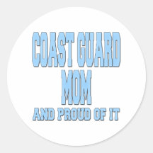 coastguardmomproud etiqueta redonda