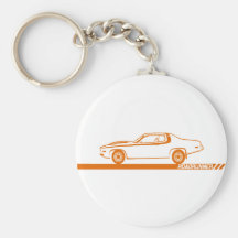 Coche 1973-74 del naranja del Roadrunner Llaveros Personalizados