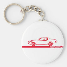 Coche 1973-74 del rojo del Roadrunner Llavero Personalizado
