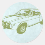 Coche 2 del dibujo animado pegatinas  