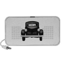 Coche antiguo viejo altavoces de viajar