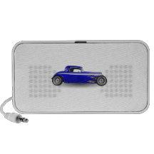 Coche antiguo viejo del coche de carreras sistema altavoz