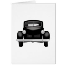 Coche antiguo viejo tarjetas
