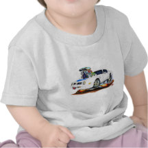 Coche Blanco-Azul 1974-76 del transporte Camisetas
