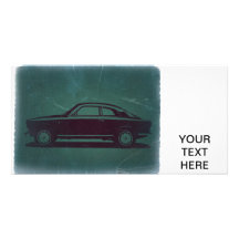 Coche clásico tarjetas fotograficas personalizadas