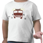 Coche de bomberos rojo camiseta