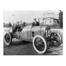 Coche de carreras 1913 postales