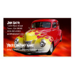 Coche de carreras de lujo tarjetas personales