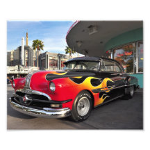 coche de carreras del americano de los años 50 fotografia