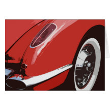 Coche de carreras felicitación