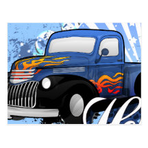 Coche de carreras postal