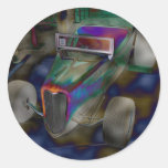 Coche de competición de la antigüedad de Psychadel Etiquetas
