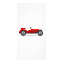 Coche de deportes antiguo viejo tarjeta con foto personalizada