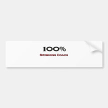 Coche de la natación del 100 por ciento etiqueta de parachoque