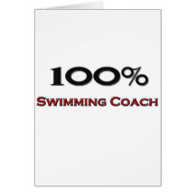 Coche de la natación del 100 por ciento tarjeta